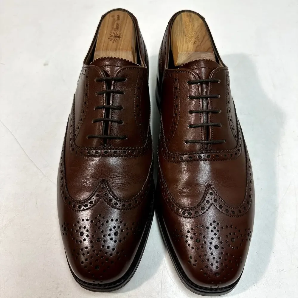 NEW HEELS Alfred Sargent x Polo Ralph Lauren Oxford Bal Wingtip England 8.5 D